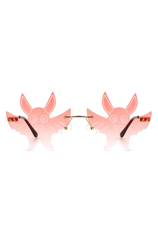 Frameless Party Gremlin Shape Novelty Sunglasses