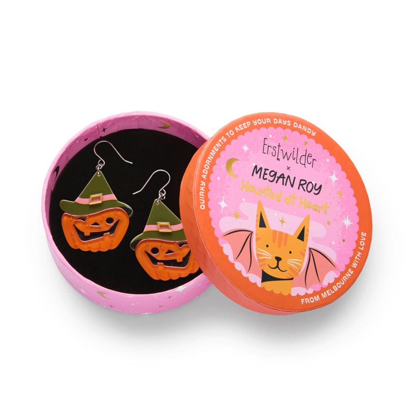 Witch O'Lantern Drop Earrings