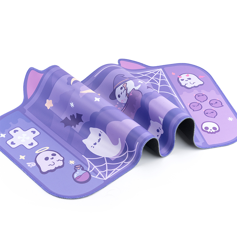 Cute Halloween Ghost Switch Design Mousepad 80x40cm (32 x 16 Inches)