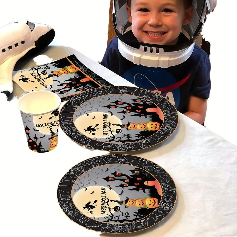 Halloween Party Dinnerware Set (140pcs)