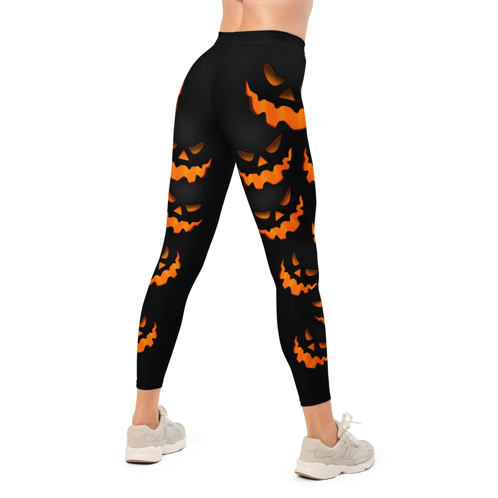 Spooky Pumpkin Halloween Leggings
